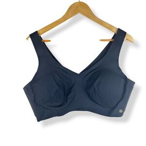 Honeylove LiftWear V-Neck Bra Size 1X Black Wireless Sculpting Support Womens